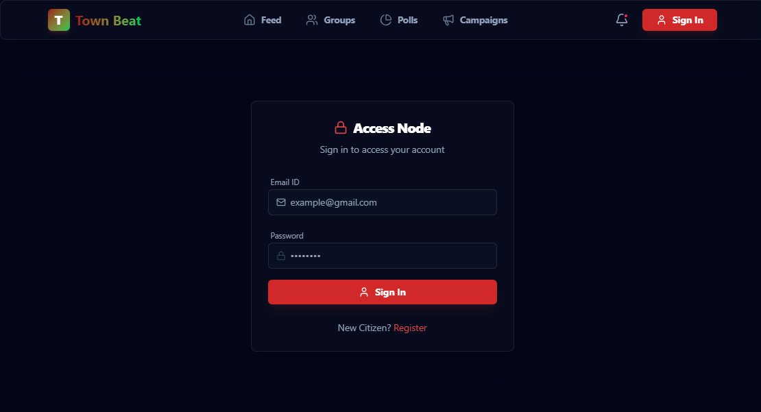 Login Page